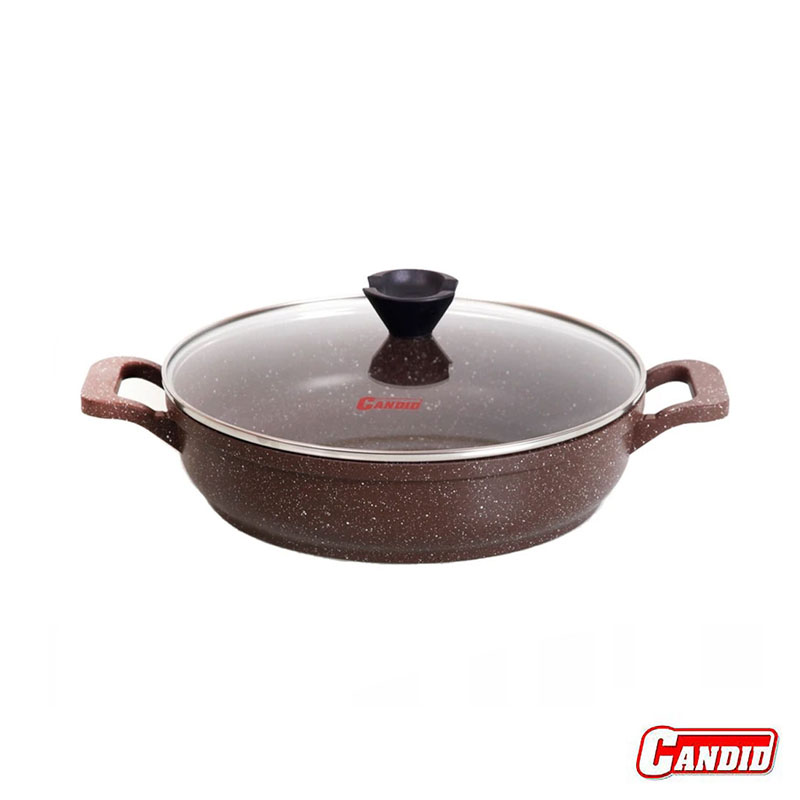 تابه دودسته 28 - A - پروانه دورو گرانیت قهوه ای در پیرکس-کاندید