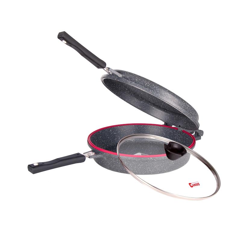 تابه دوبل گرد 28-گرانیت دورو خاکستری-کاندید