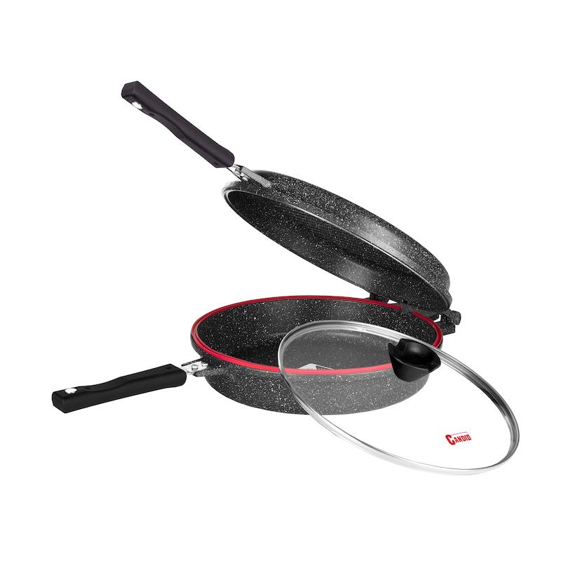 تابه دوبل گرد 28-گرانیت مشکی-کاندید