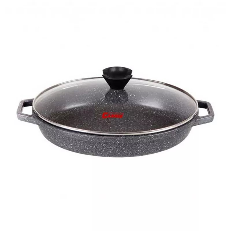 تابه بیضی 33 گرانیت دورو خاکستری درب پیرکس-کاندید