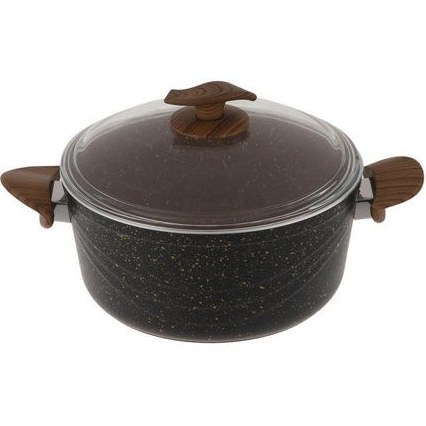 قابلمه 30 فورج طرح سووینگ (سویینگ) گرانیت مشکی - اویز