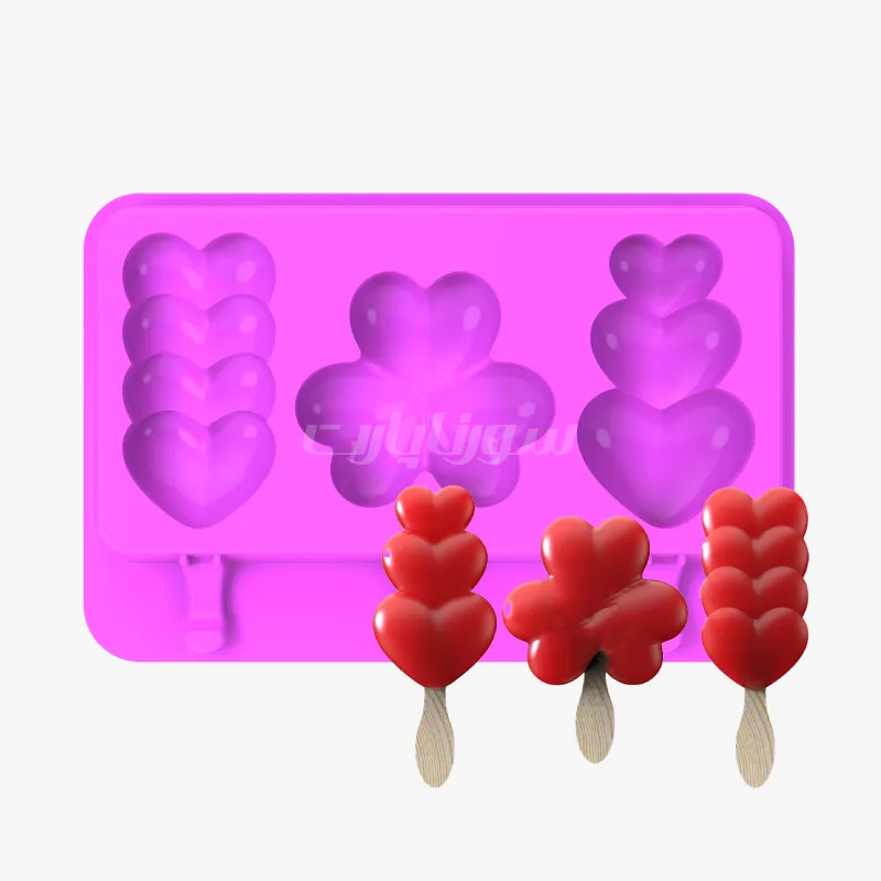 بستنی قلب 3 تایی درهم - سورنا - Image 2