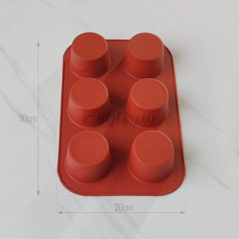 دسری استوانه مافین بزرگ 6 خانه - سورنا