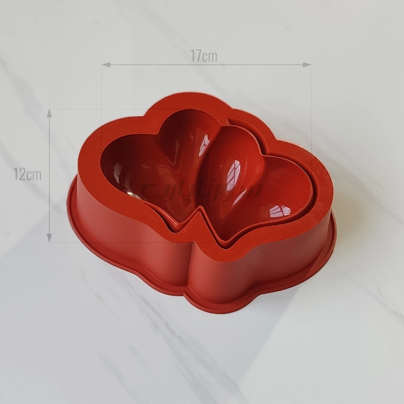 دسری 2 نفره قلب درهم سه بعدی - سورنا