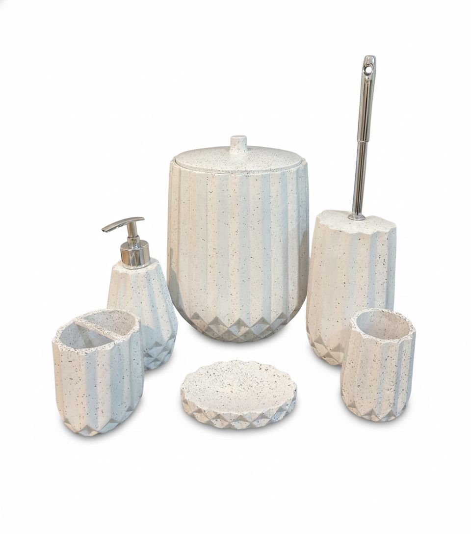 ست سرویس بهداشتی 6 تیکه مدل برلیان-ژیوار