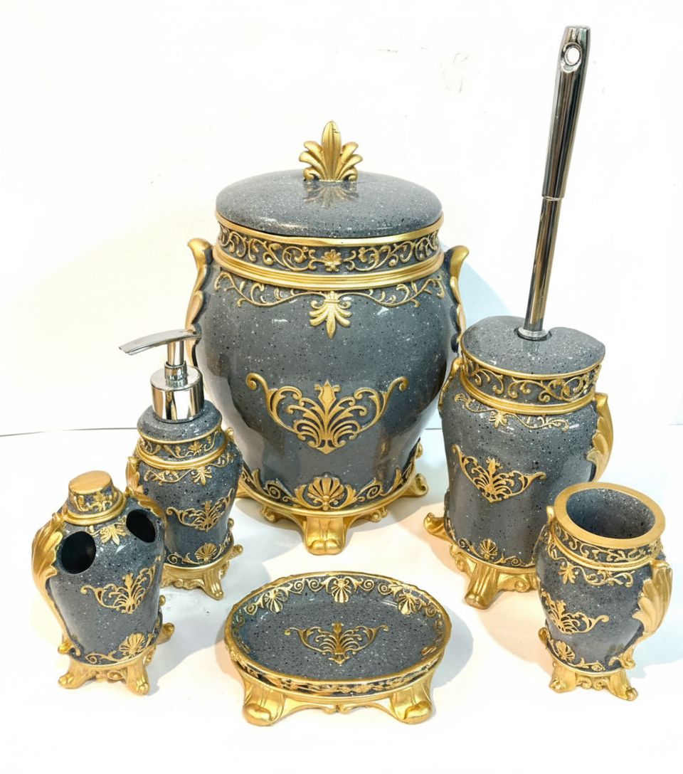 ست سرویس بهداشتی 6 تیکه مدل تاج-ژیوار - Image 3