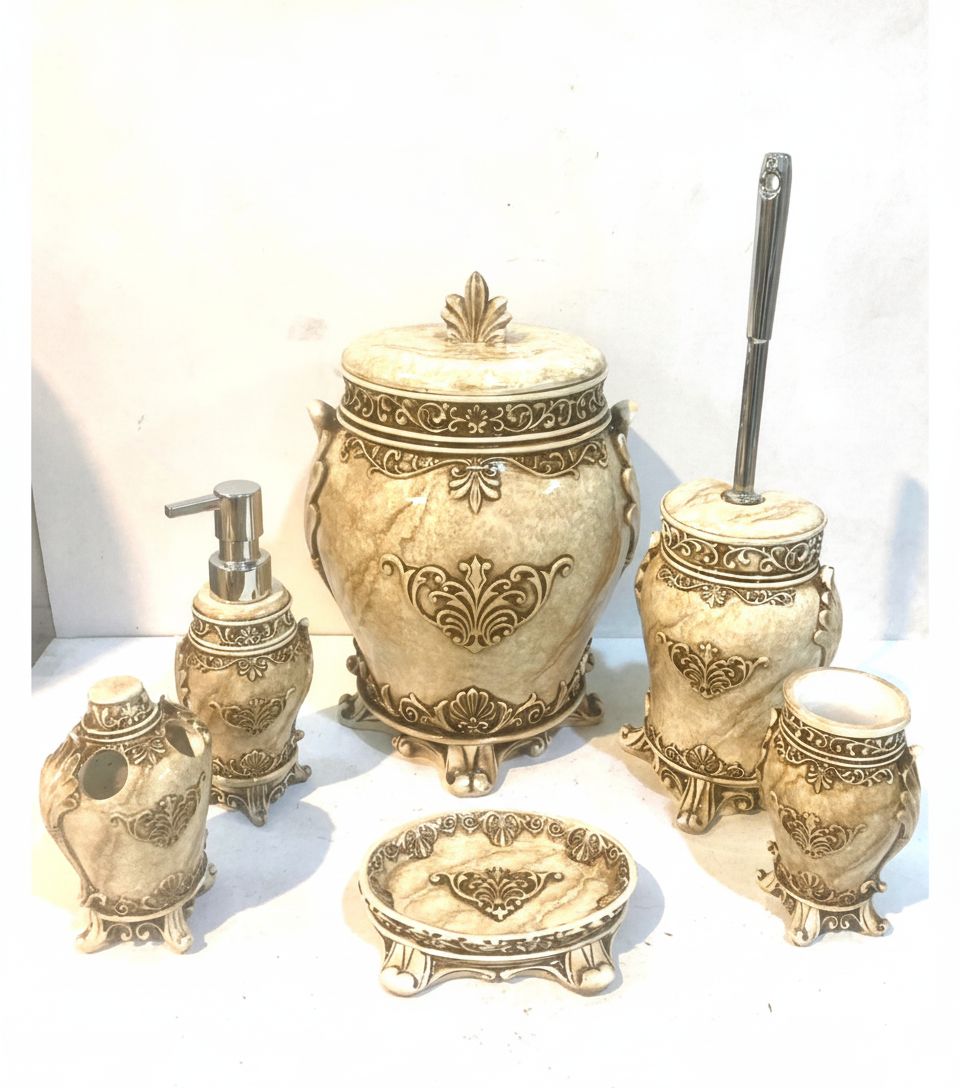 ست سرویس بهداشتی 6 تیکه مدل تاج-ژیوار - Image 4