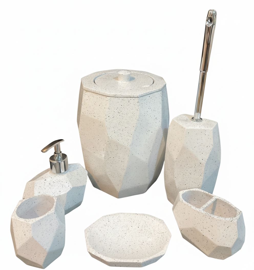 ست سرویس بهداشتی 6 تیکه مدل سنگی-ژیوار - Image 5