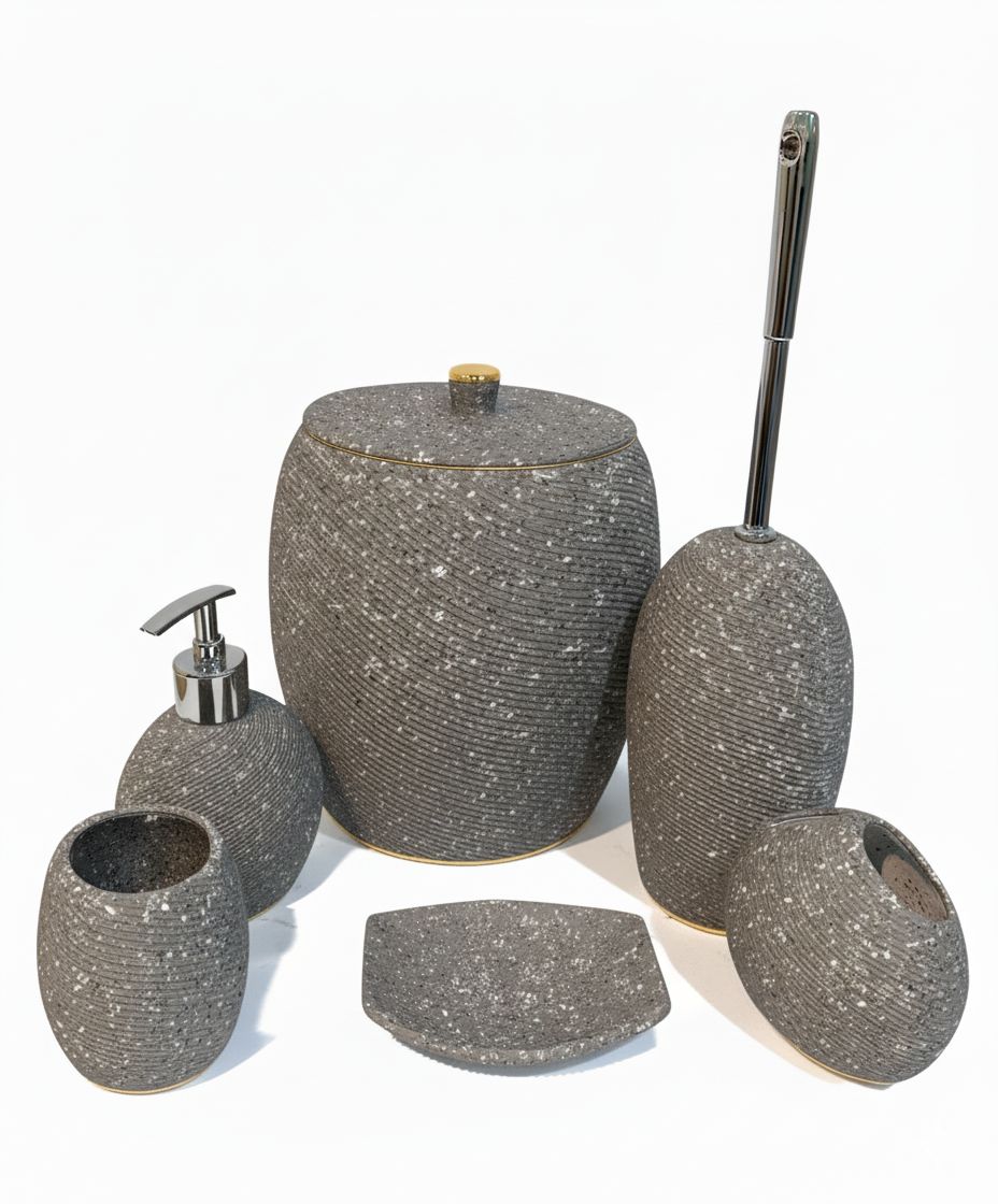 ست سرویس بهداشتی 6 تیکه مدل موج منحنی-ژیوار - Image 2