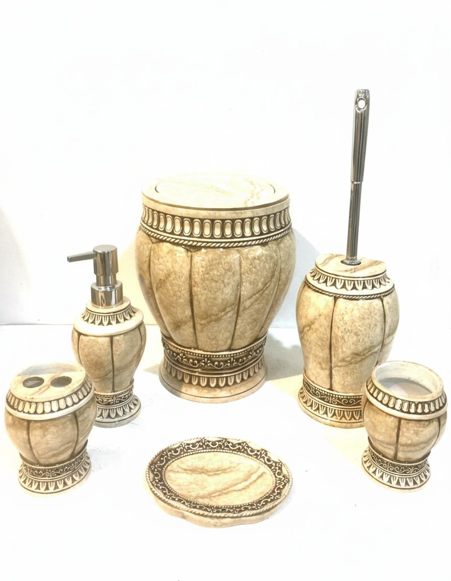 ست سرویس بهداشتی 6 تیکه مدل نگین-ژیوار - Image 2